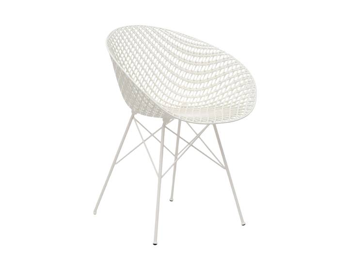 KARTELL chaise SMATRIK (Blanc / Blanc - polycarbonate coloré dans la masse et acier)