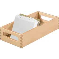 Han, Kartenaufbewahrung, Holz-Karteitrog (A7, Quer)