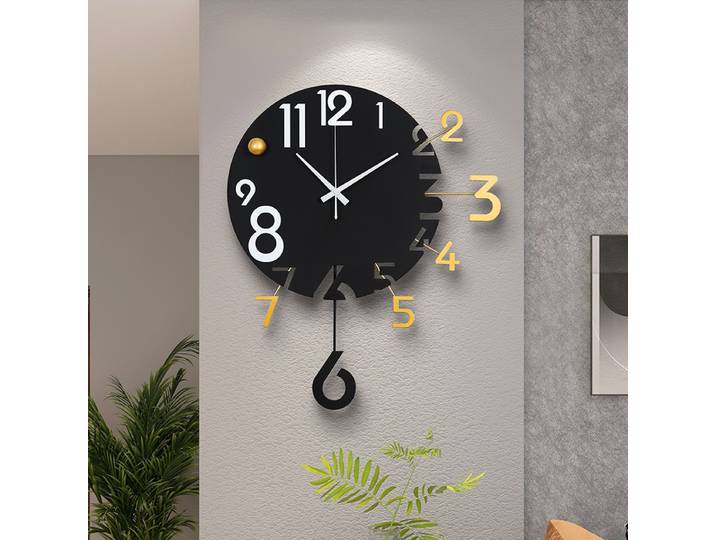 Horloges murales de chevet originales et minimalistes, horloges murales de salon nordiques exquises, horloges murales numériques tendance uniques et avancées