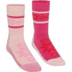 Kari Traa, Damen, Sportsocken, Women's Rusa Sock 2-Pack (36 - 38), Pink, Rosa