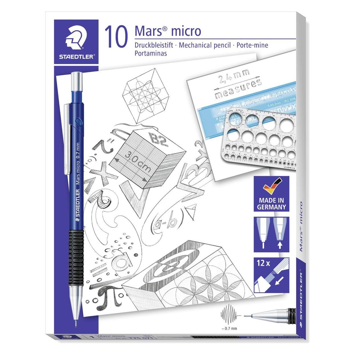 Staedtler Mars micro 775 (0.70 mm, B, 10x) (775 07T)