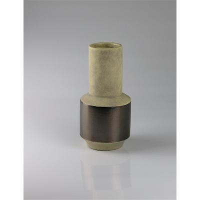 Dekovase AM DESIGN "aus Keramik", braun, B:12cm H:24,5cm, Keramik, Vasen, BxH: 12x24,5 cm