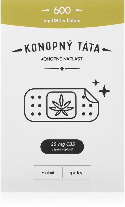 Konopný táta Patches 600 mg CBD pansement chauffant avec CBD 30 pcs