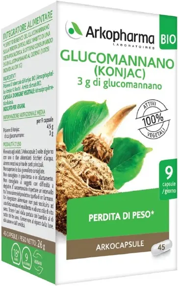 ARKOFARM Srl Arkopharma Arkocapsule Glucomannano 45 Capsule