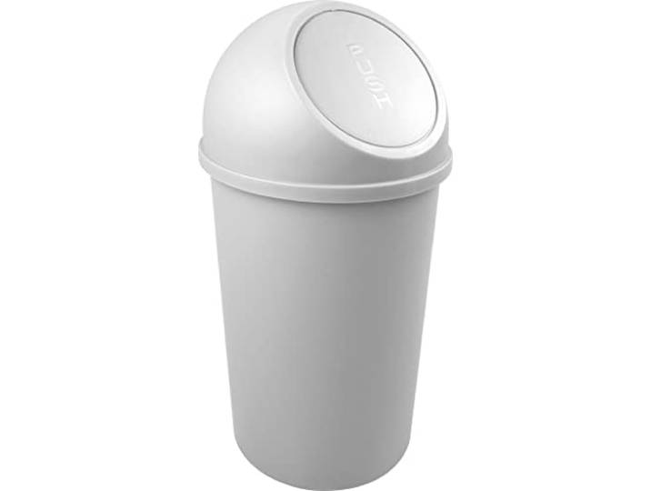 helit H2401282 - Push-afvalbak „the flip“ 25 L lichtgrijs