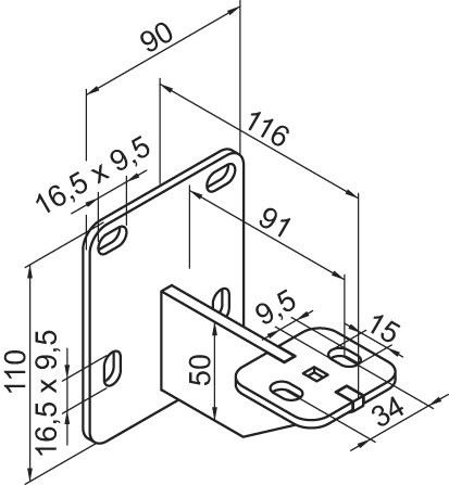 Zehnder Zubehör Wandkonsole WMORVS1, RAL 9016, 110471 110471