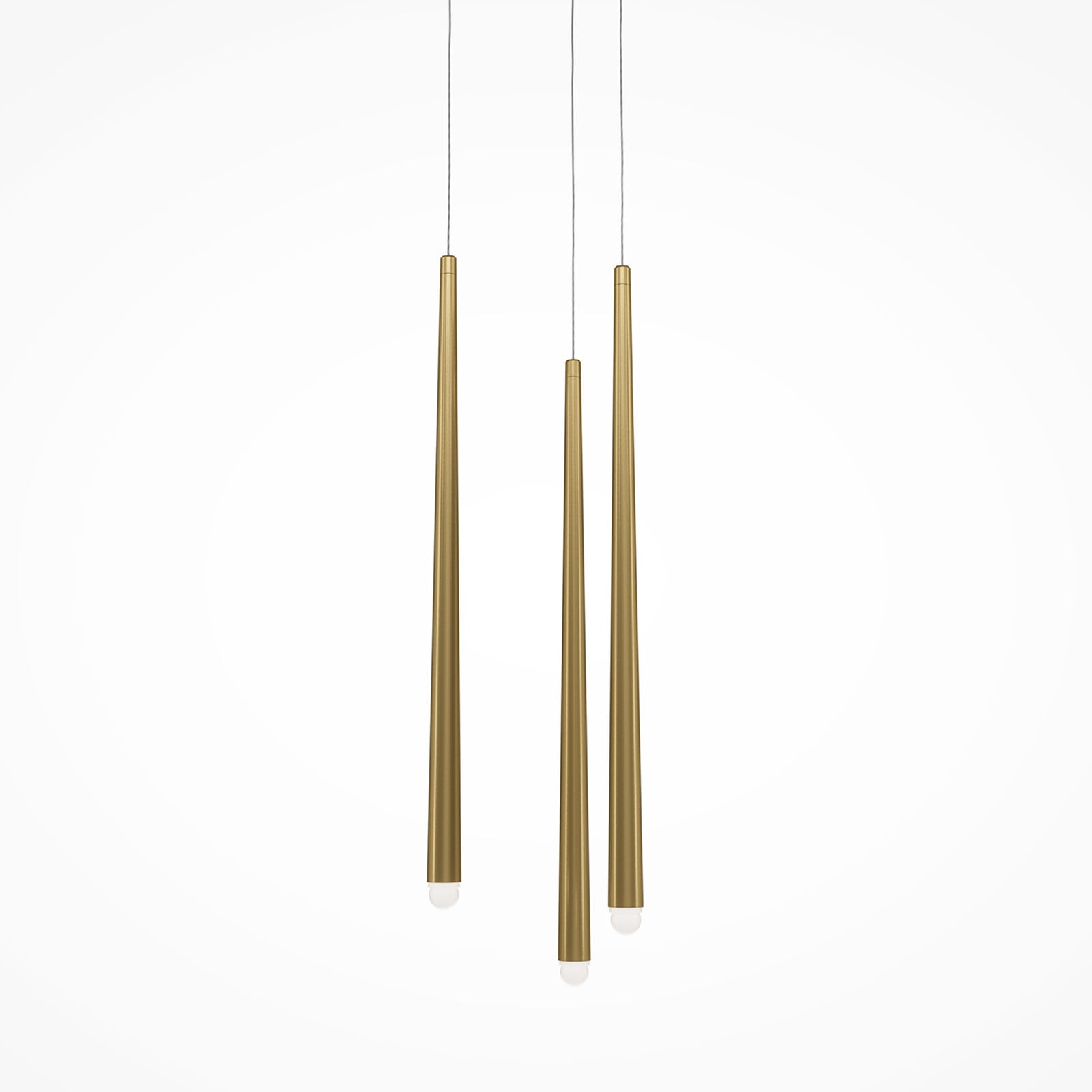 Maytoni Cascade LED hanglamp, goud/messing, B: 26 cm, H: 219 cm