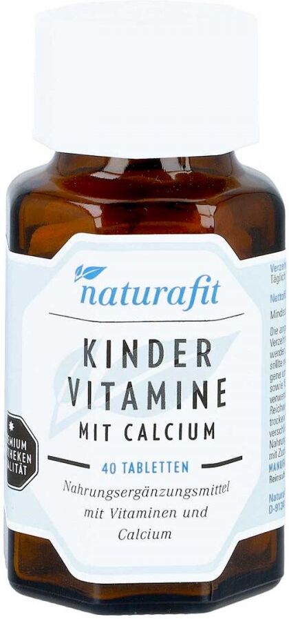Naturafit Kindervitamine mit Calcium Lutschtabletten 40stk