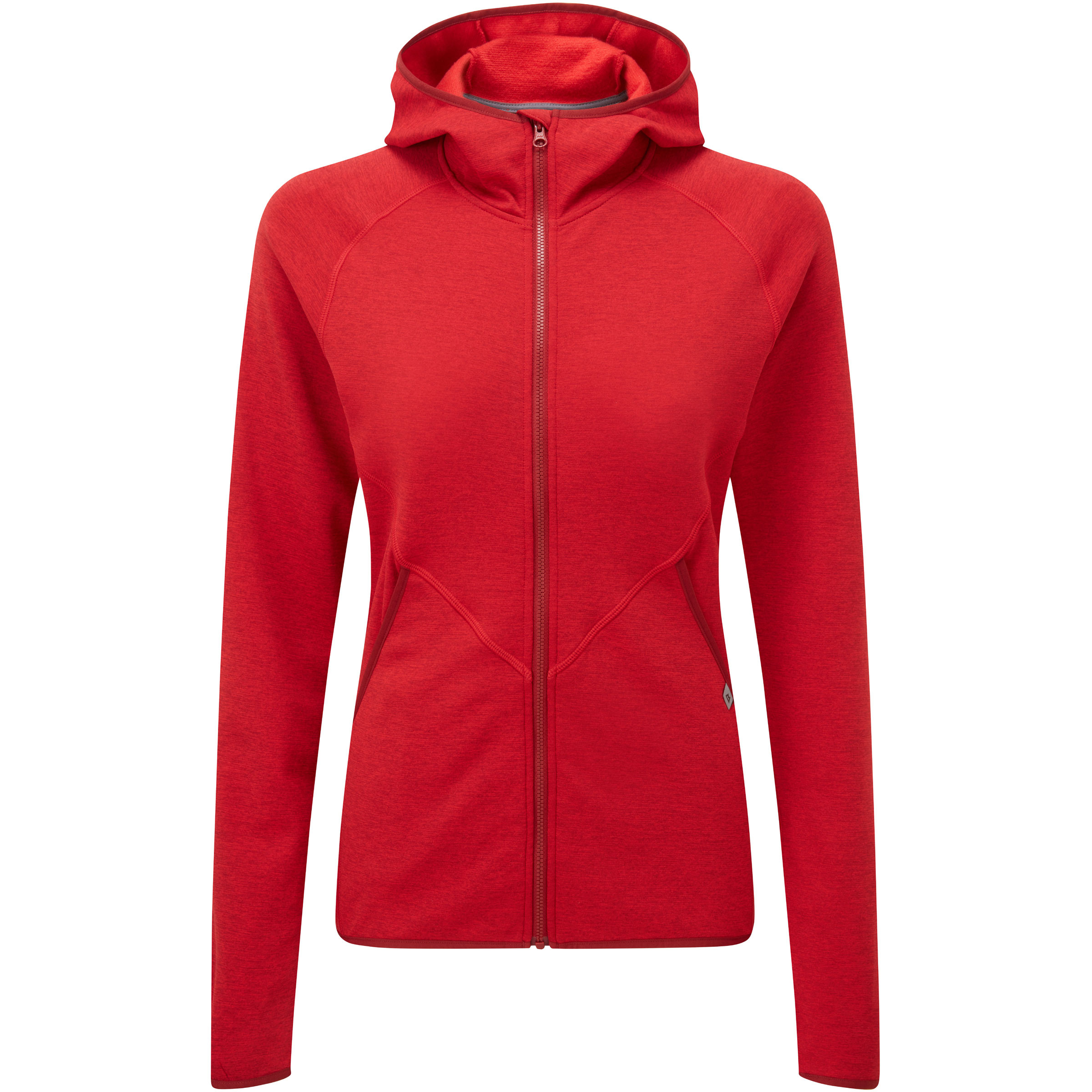 Mountain Equipment Calico Hooded Damen Fleecejacke rot Größe S Trekking Atmungsaktiv
