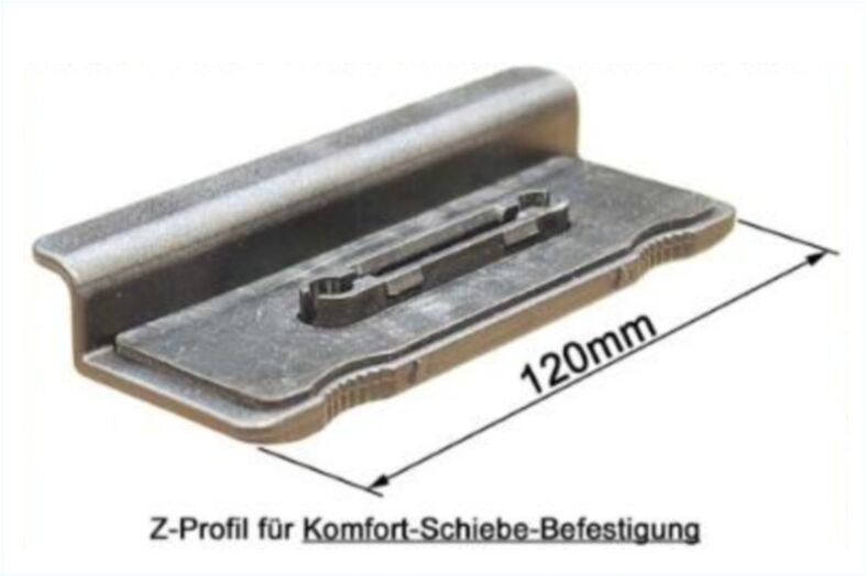 Kamei Z-Profil Für Komfortschiebebefestigung 05269001