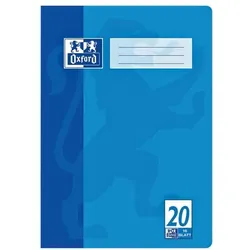 Oxford Schulheft »Schule 100050306« A4 blanko (Lineatur 20) blau