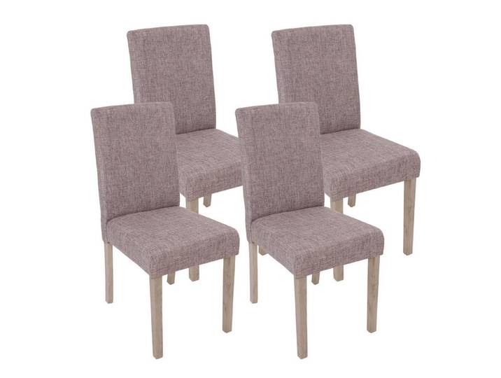 MCW Esszimmerstuhl Littau-b-4 (Set, 4 St), 4er-Set, Rutschfest durch Kunststoffuntersatz, Breite Sitzfläche