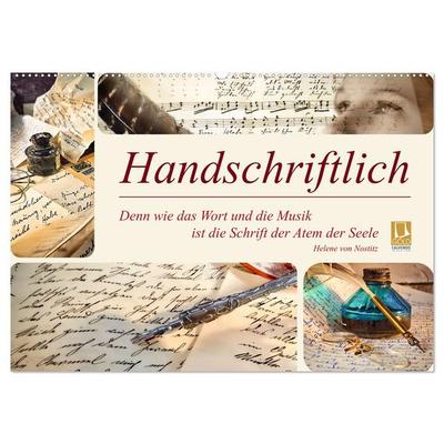 Handschriftlich (Wandkalender 2027 DIN A2 quer), CALVENDO Monatskalender