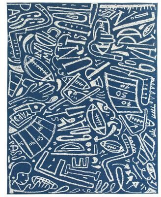 Katie Merz SPORTSGLYPHS Football Area Rug