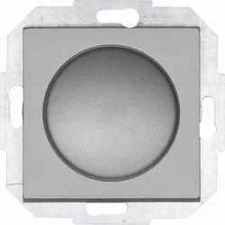 Kopp 842947082 ATHENIS - Kombigerät - Druck-Wechselschalter, Dimmer, für LED, Glühlampen, Halogenlampen, Farbe: stahl