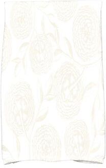 E by Design 18 x 30-inch Antique Flowers Floral Print Hand Towel