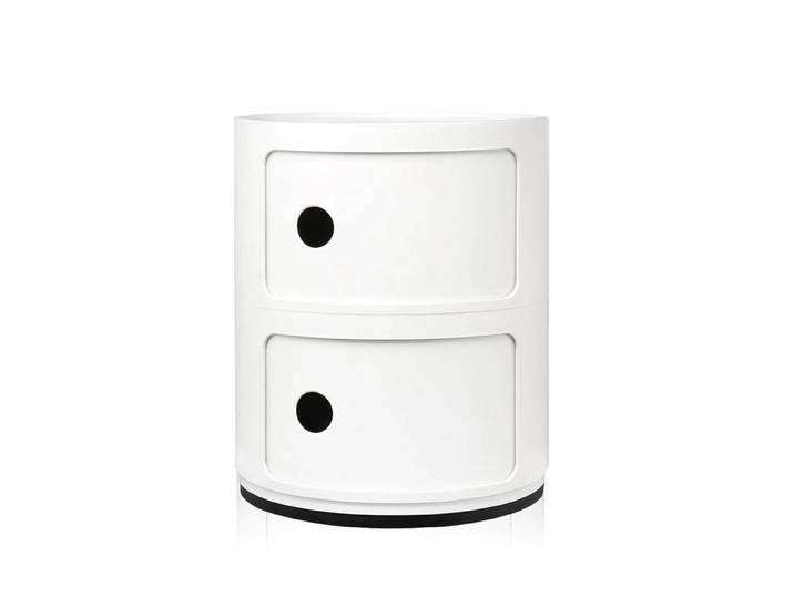 KARTELL table de chevet COMPONIBILI à deux éléments (Blanc - ABS)