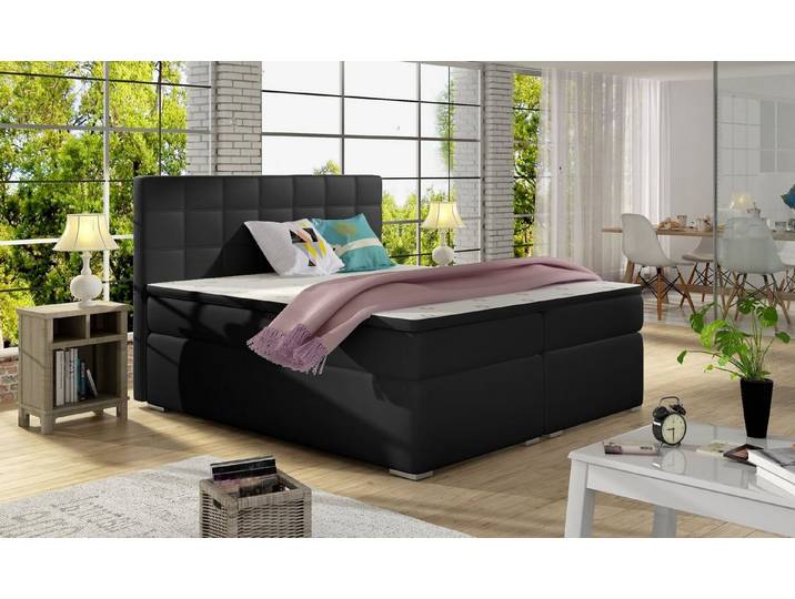 Best for Home Boxspringbett Alice mit Bettkasten & Bonellfederkern inkl. Topper (140x200 160x200 180x200 cm), Handwerksqualität, TOP Preis-Leistungs-Verhältnis