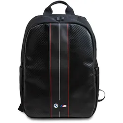 BMW Carbon Red Stripes - Rucksack für 16" Laptop (schwarz)