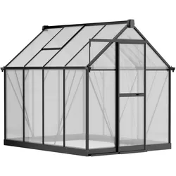 Gewächshaus 210 x 183 x 248 cm, verstärkte Konstruktion, Polycarbonat 6 mm