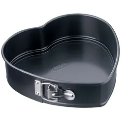Kaiser Backform Springform Herz Ø 26 cm Stahl Schwarz