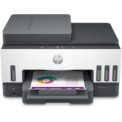 HP Smart Tank 7605 (Tintentank, Farbe), Drucker, Grau, Weiss
