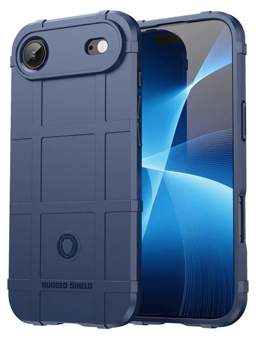 MobyDefend Rugged Shield TPU Backcover hoesje voor iPhone Air - Blauw