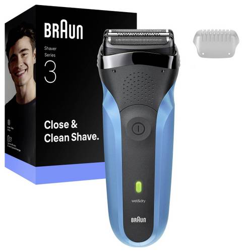 Braun Rasierer Series 3 310 Rasierer abwaschbar Blau, Schwarz