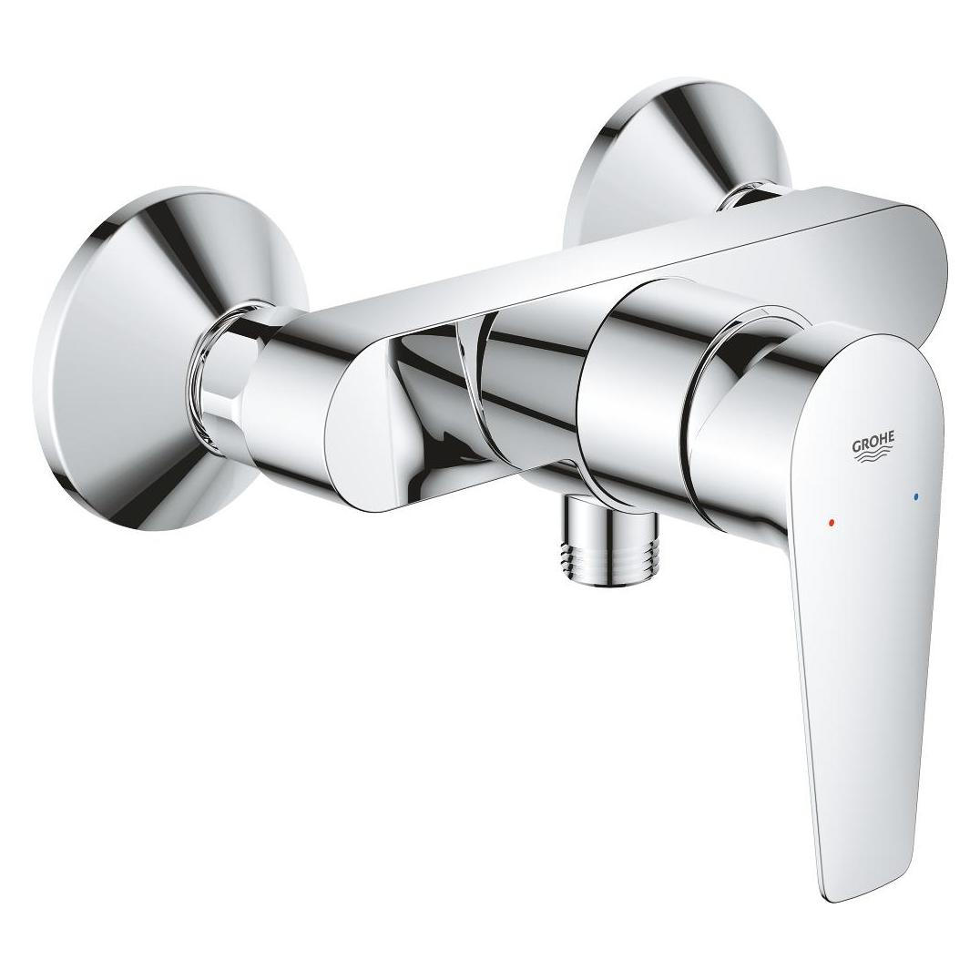 Grohe StartEdge Brausearmatur, mit Metallhebel, Temperaturbegrenzer, energiesparend, chrom (24197001)