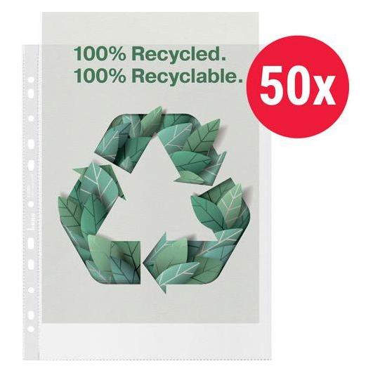 Bene 50 Prospekthüllen transparent genarbt (A4, 50x) (217300)