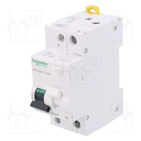 Schneider Fehlerstromschutzschalter DPN Vigi K 2P 16A C 0,03A A A9D21616 (A9D21616)