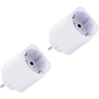 Plug M Gen3, Schaltsteckdose weiß, 2er Pack