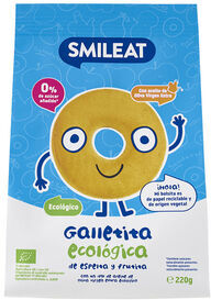 Smileat Bolachas de Espelta e Maçã Biológico 220 gr