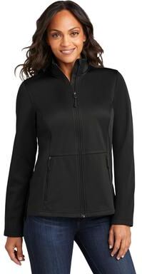 Port Authority L617 Women's Flexshell Jacket in Deep Black   Polyester