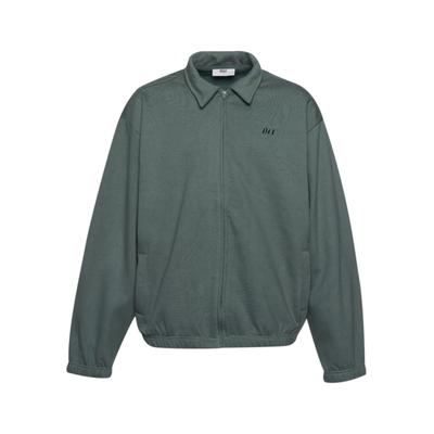 Outdoorjacke DEF "DEF Herren DEF Colllar Jacket", Herren, Gr. L, grün, 98% Baumwolle, 2% Elasthan, relaxed fit, amerikanischer Ausschnitt, Jacken Outdoorjacke