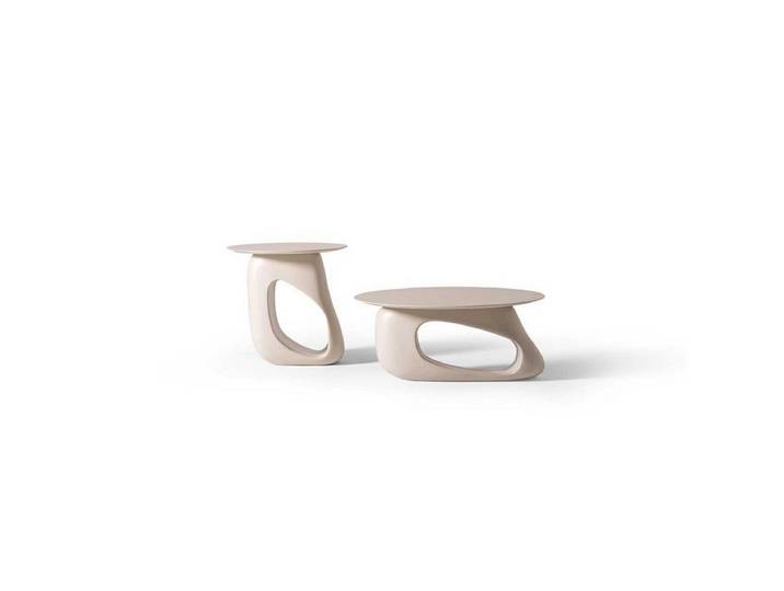 JVmoebel Satztisch JVMoebel Couchtisch-Set in Grün mit organischen Formen aus Holz (Set, 2-St), Made in Europa