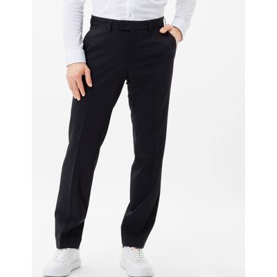 Anzughose EUREX BY BRAX "Style JAN", Herren, Gr. 56, Normalgrößen, schwarz, Web, 60% Wolle, 38% Polyester, 2% Elasthan, regular fit, Hosen Anzughose