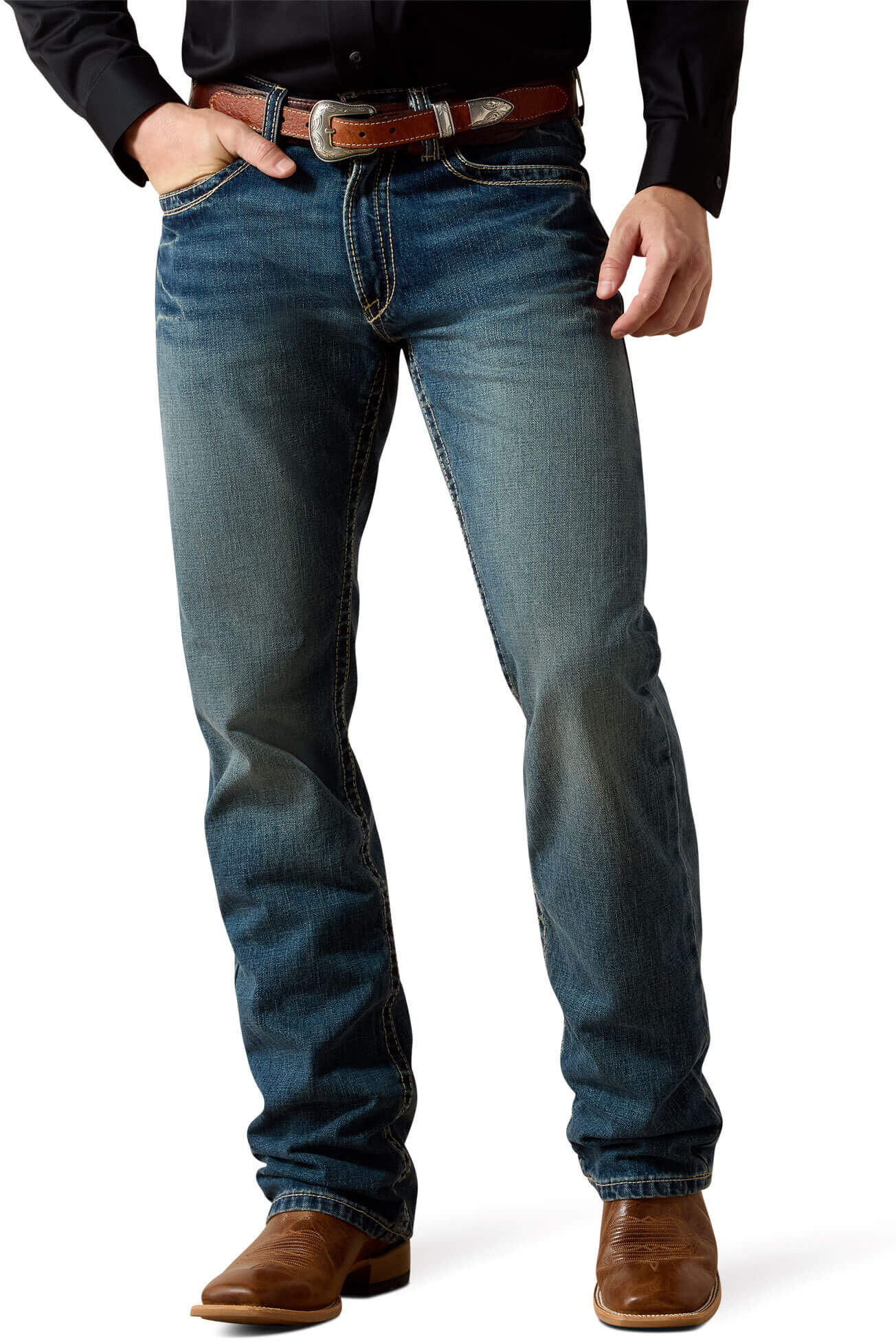 Men's M5 Boundary Stackable Straight Leg Jeans in Gulch, Size: 33 X 36 by Ariat