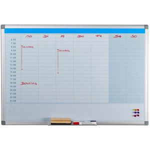 Relaxdays Planungstafel 10032253-1292, Wochenplaner, magnetisch, 60 x 90 cm