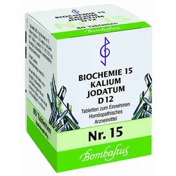 BIOCHEMIE 15 Kalium jodatum D 12 Tabletten 80 St