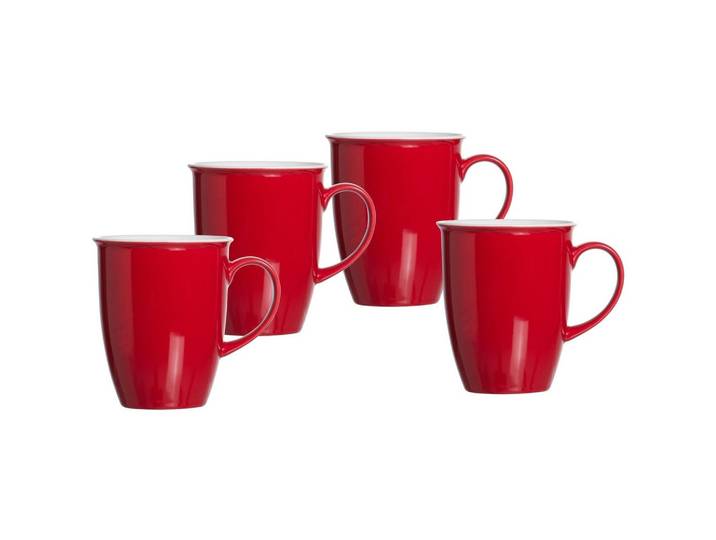 KAFFEEBECHER Doppio Rot 320 ml 4er Set