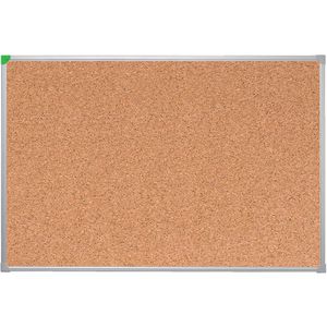 Franken Pinnwand U-Act!Line KT946090, braun, aus Kork, mit Aluminiumrahmen, 90 x 60 cm