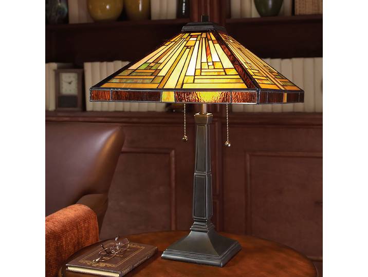 Lampe à poser Stephen 41 x 58 x 41cm Marron/Marron Matériau : Verre, Métal Surface en métal : Laqué Type de métal : Acier Type de verre : Verre