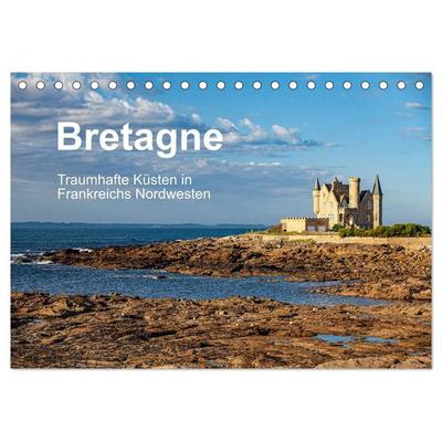 Bretagne Traumhafte Küsten in Frankreichs Nordwesten (Tischkalender 2027 DIN A5 quer), CALVENDO Monatskalender