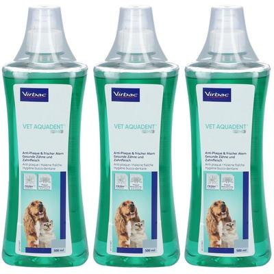 VET Aquadent Fr3Sh Lösung f.Hunde/Katzen x3 3x500 ml Flüssigkeit