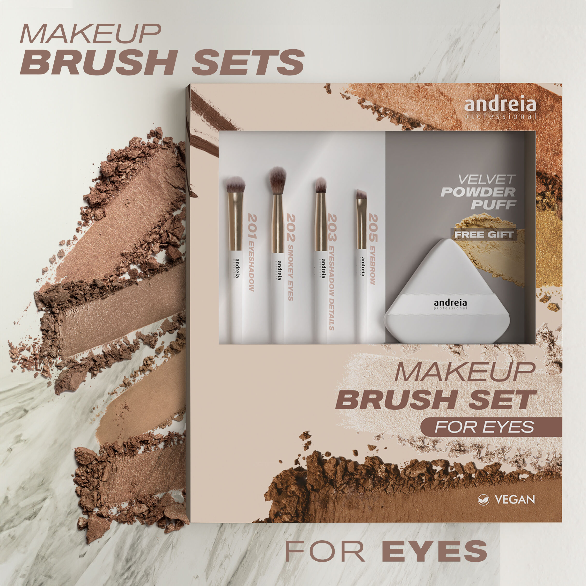 Andreia Professional Kit Pennelli Occhi
