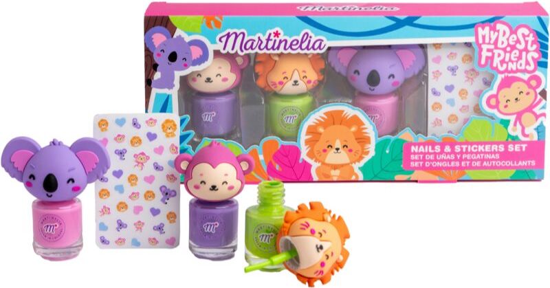 Martinelia My Best Friends Nails & Stickers Set set for children