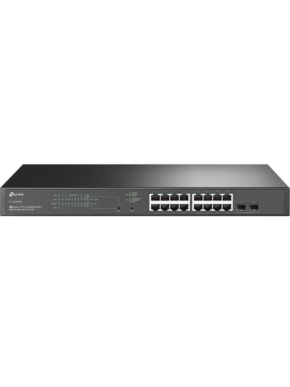 TP-Link TL-SG2218P JetStream 18-Port Gigabit Smart Switch with 16-Port PoE+ (150W)