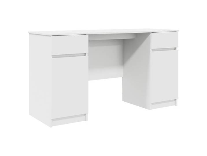 NEW 2025 - Bureau informatique - Meuble de bureau - Blanc 140x49x76 cm - contemporain en bois d'ingénierie @@1757