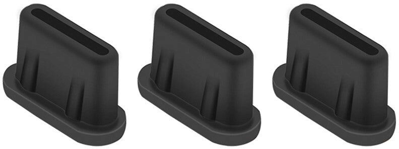 INCOVER Støvbeskytter til USB-C - 3 Stk - Sort